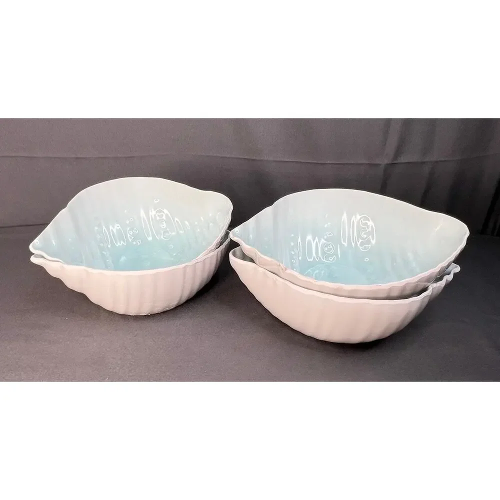 Set of 4 Plastic Sea Shell Bowls 5